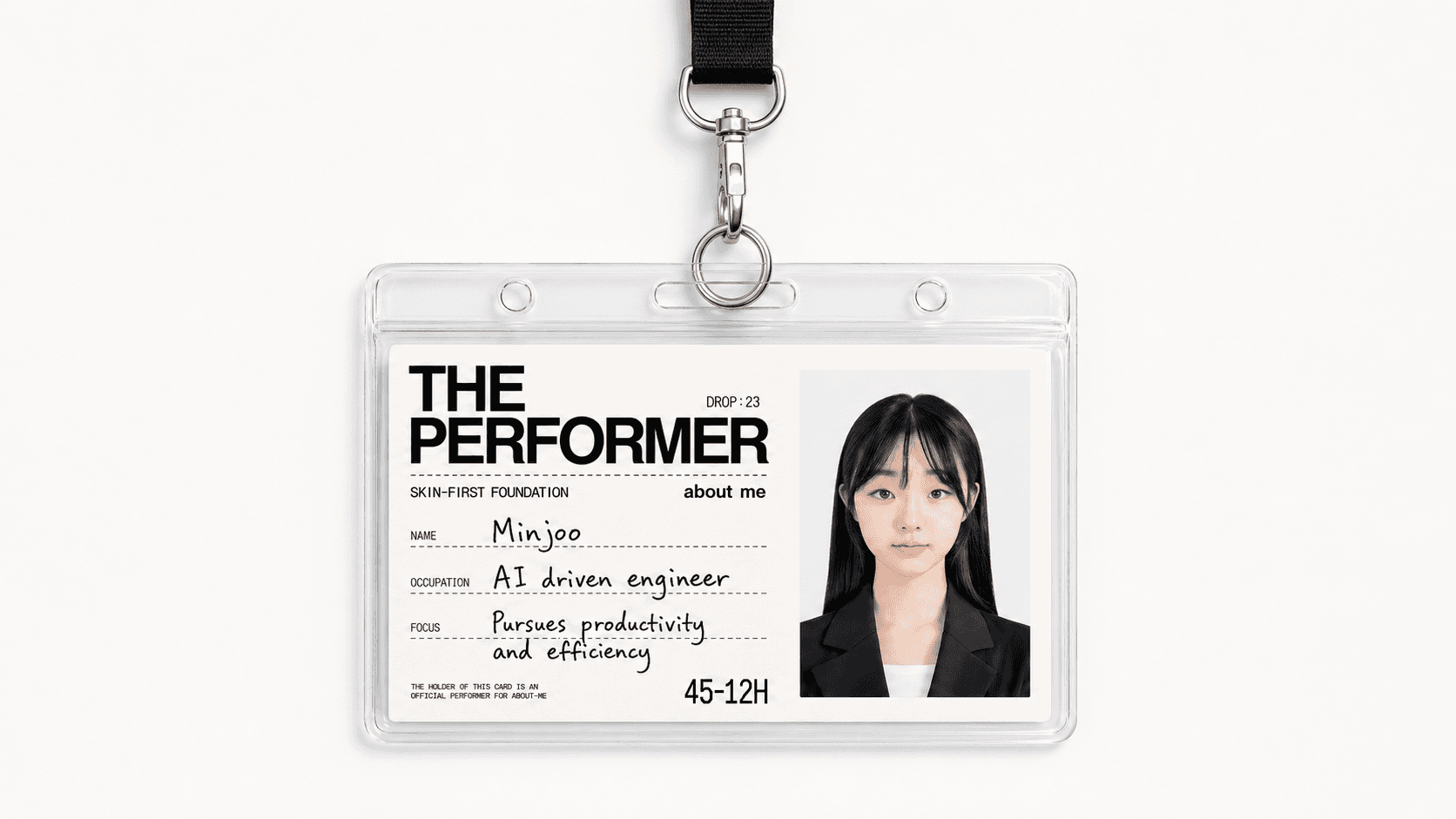 Minjoo portfolio entry badge
